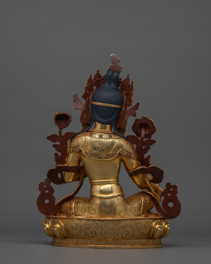 Majestic Green Tara Statue | Also known as Samaya Tara