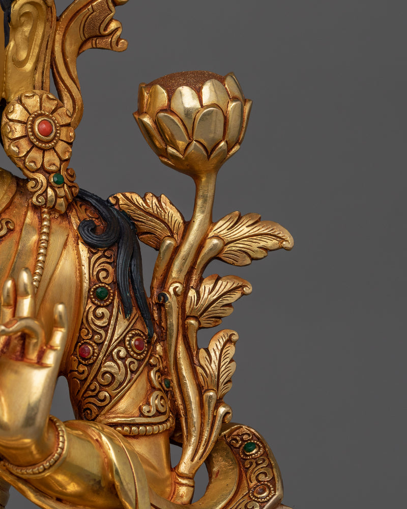 Majestic Green Tara Statue | Also known as Samaya Tara