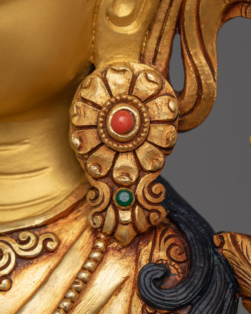 Majestic Green Tara Statue | Also known as Samaya Tara