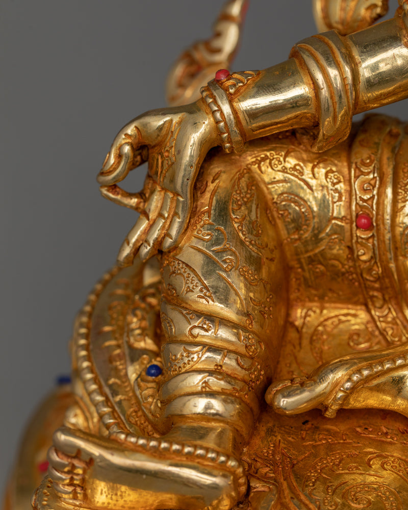 Himalayan Sculpture of Green Tara | Traditional Tibetan Style