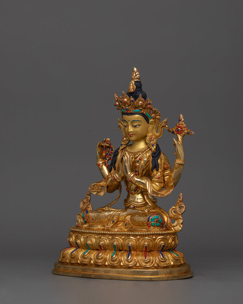 Handmade Sculpture of Chenresig | Lord of Compassion