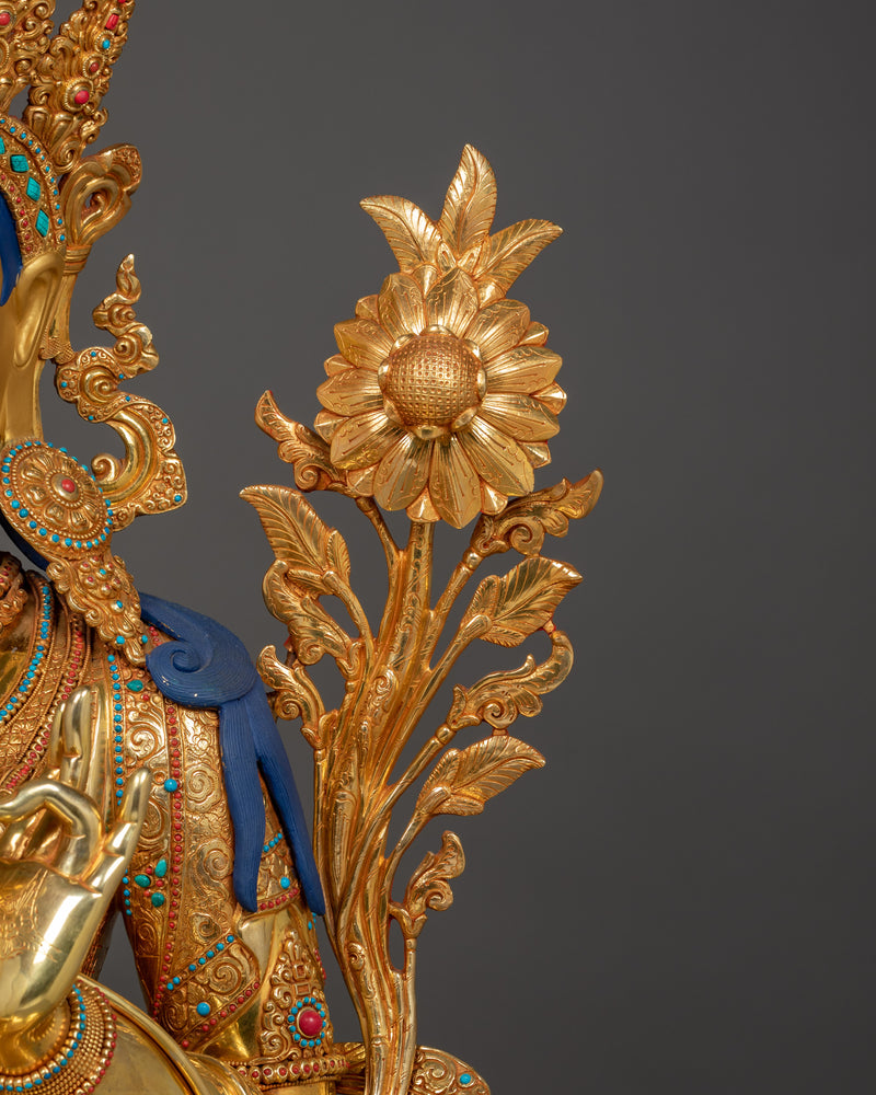 Mother Green Tara Handmade Statue | Symbol of Peace and Healing