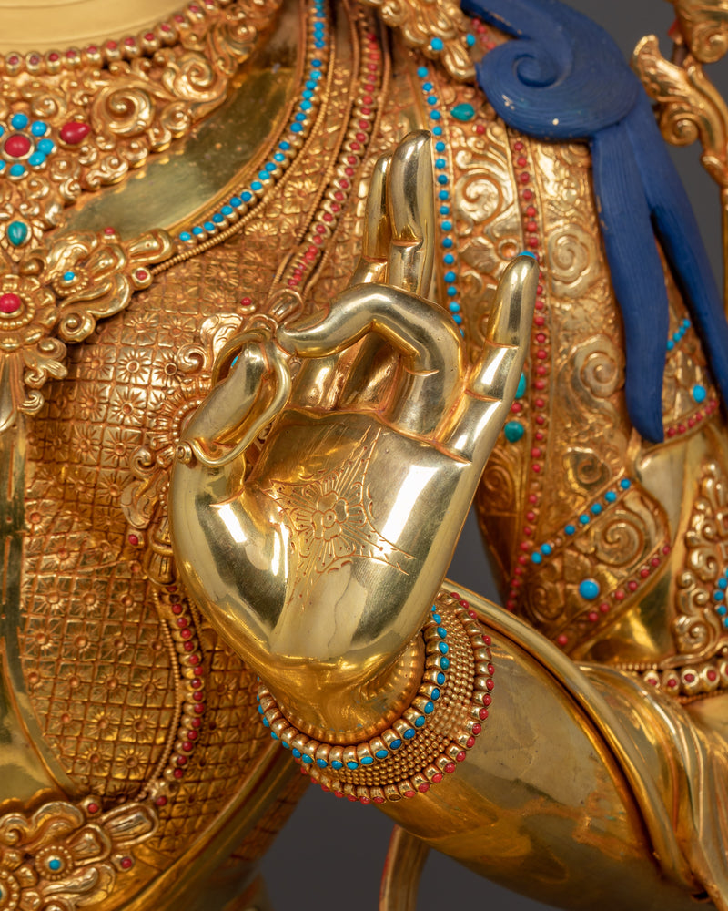 Mother Green Tara Handmade Statue | Symbol of Peace and Healing