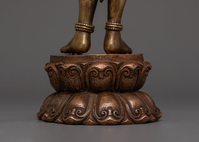 Handmade Statue of Standing Green Tara | Enlightened Energy