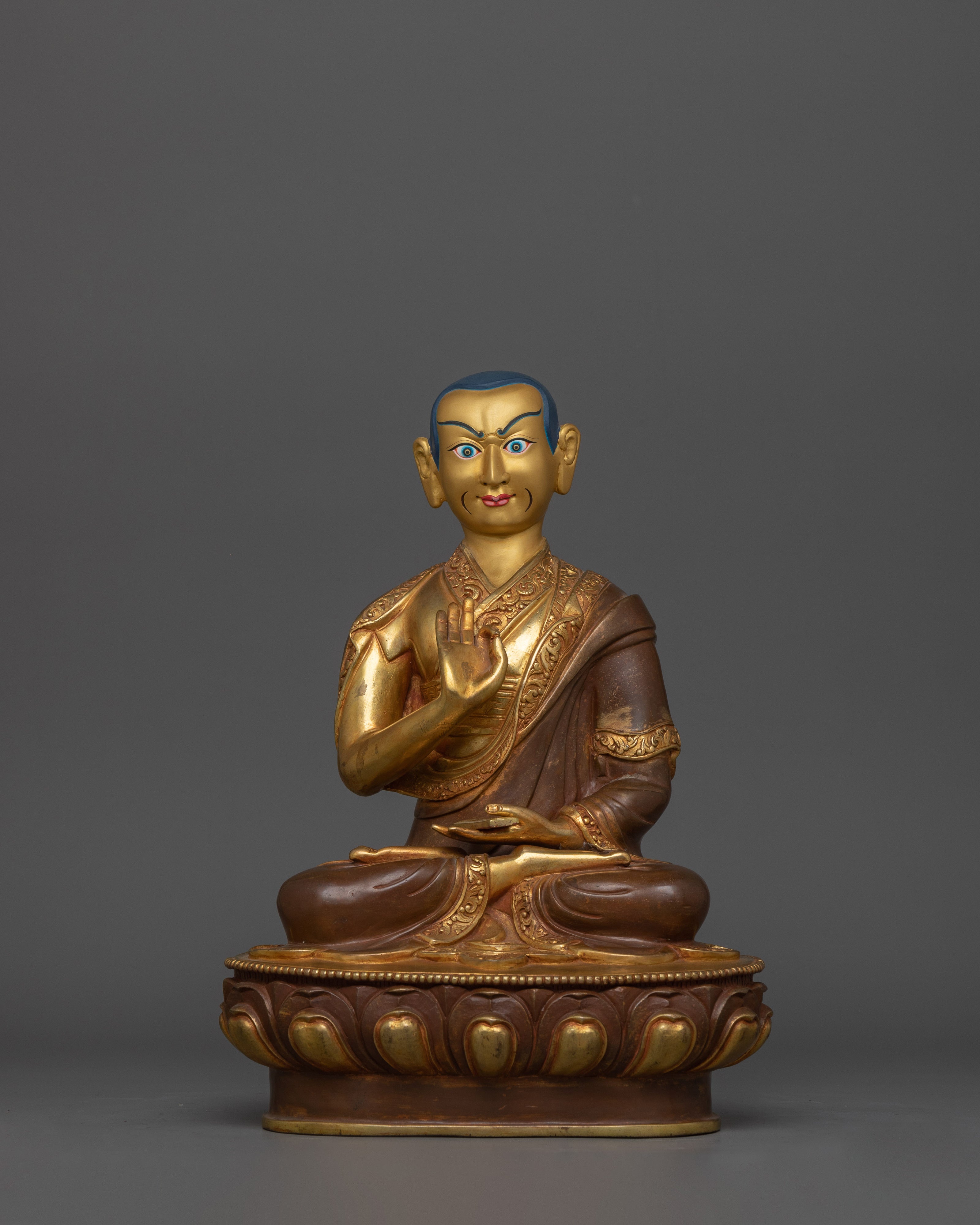 Tsongkhapa Handmade Statue Set | Wisdom and Spiritual Guidance