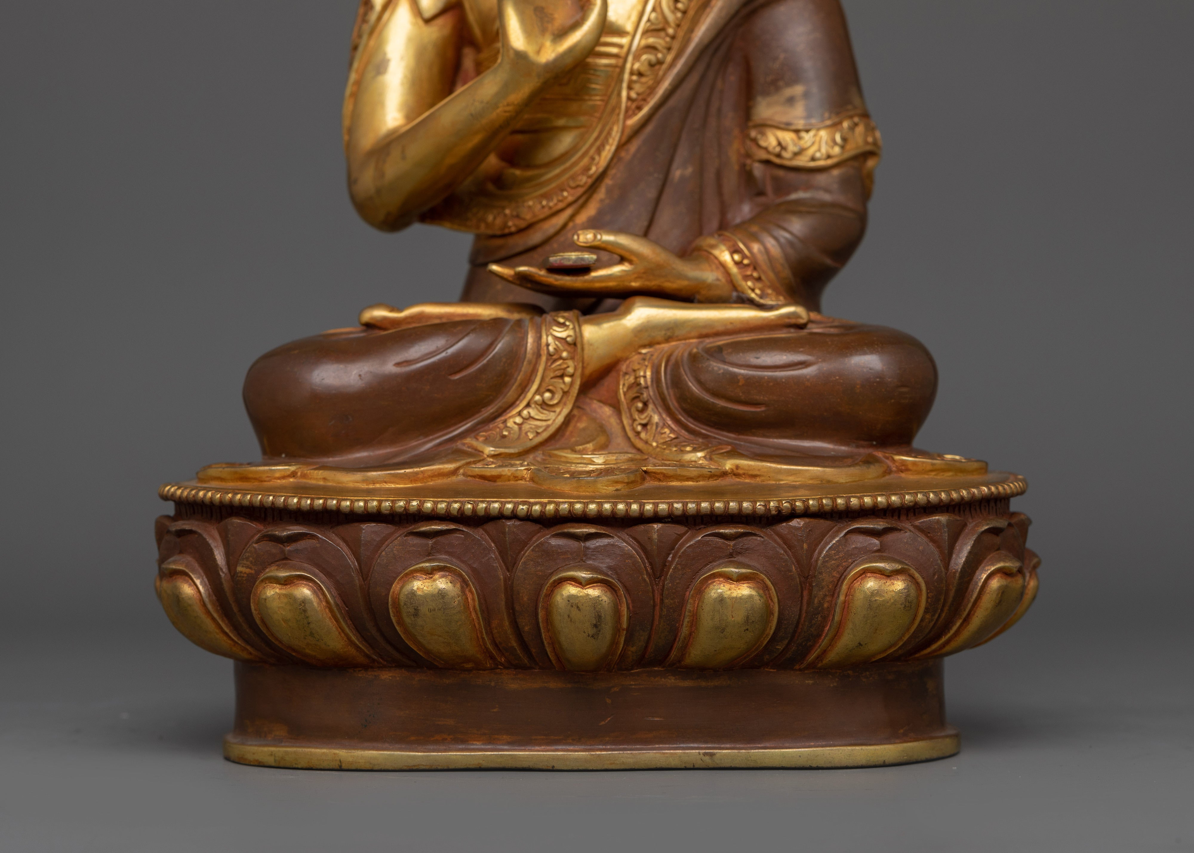 Tsongkhapa Handmade Statue Set | Wisdom and Spiritual Guidance