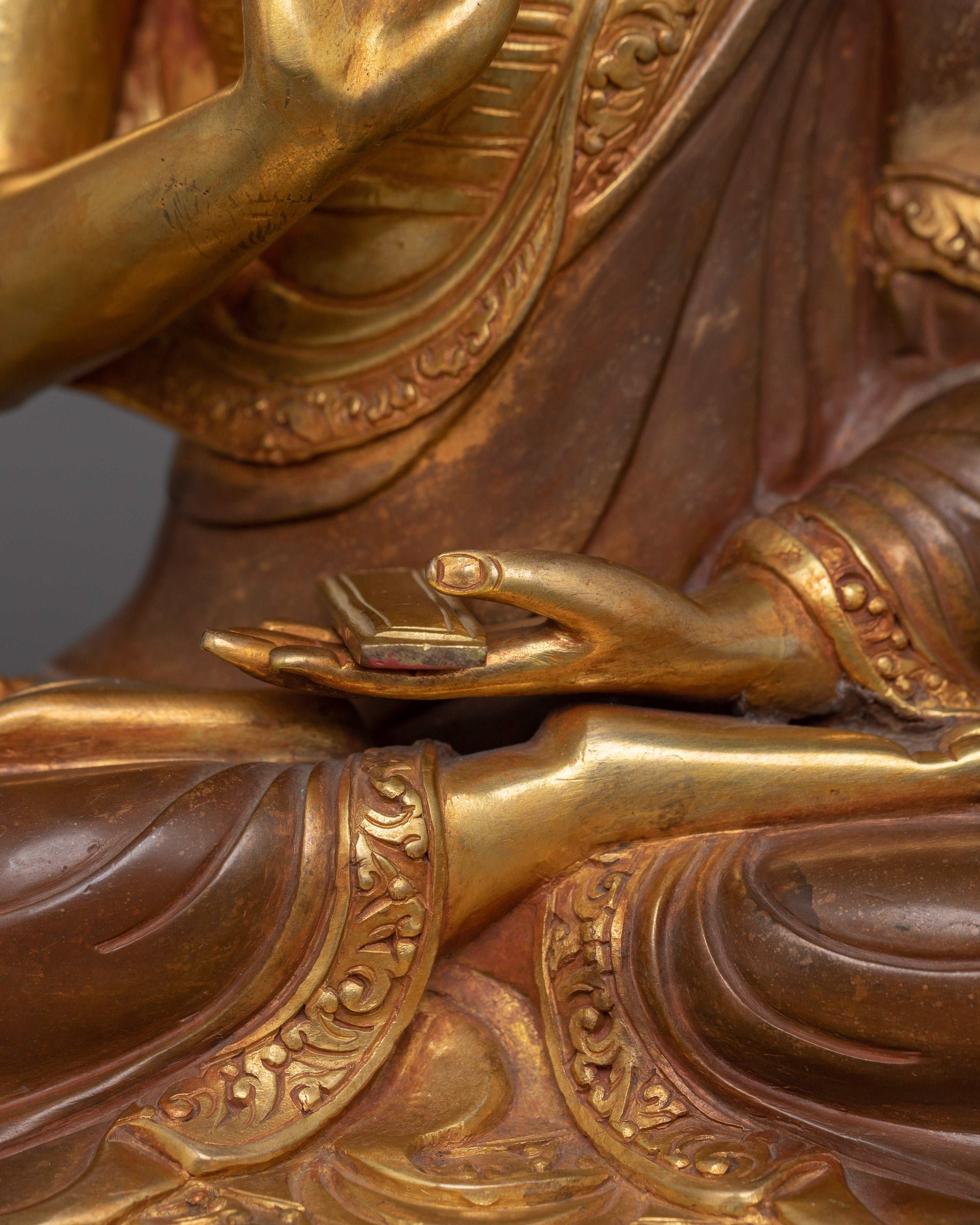Tsongkhapa Handmade Statue Set | Wisdom and Spiritual Guidance