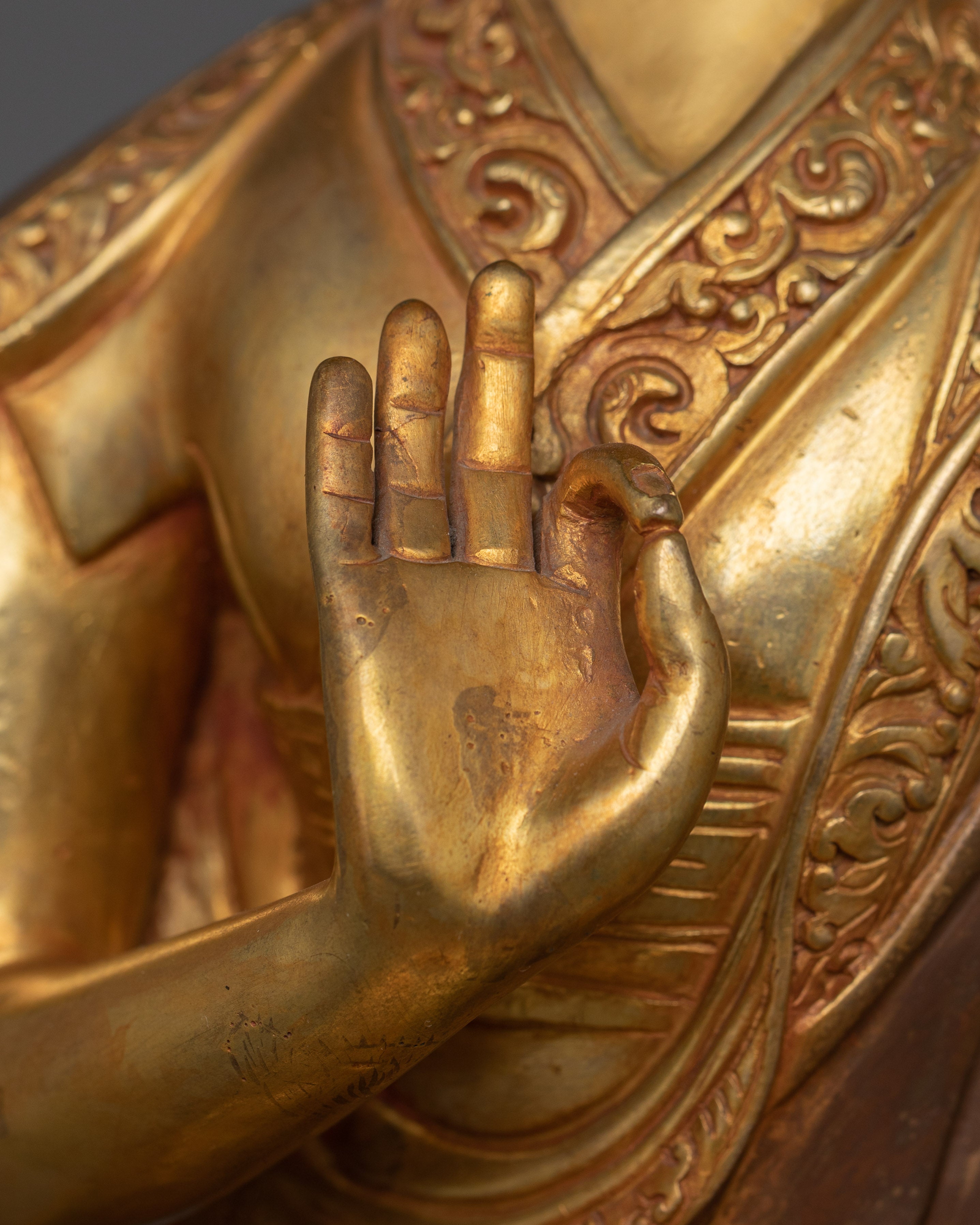 Tsongkhapa Handmade Statue Set | Wisdom and Spiritual Guidance