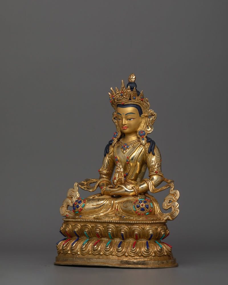 Traditional Handmade Statue of Amitayus | Buddha of Infinite Life and Longevity