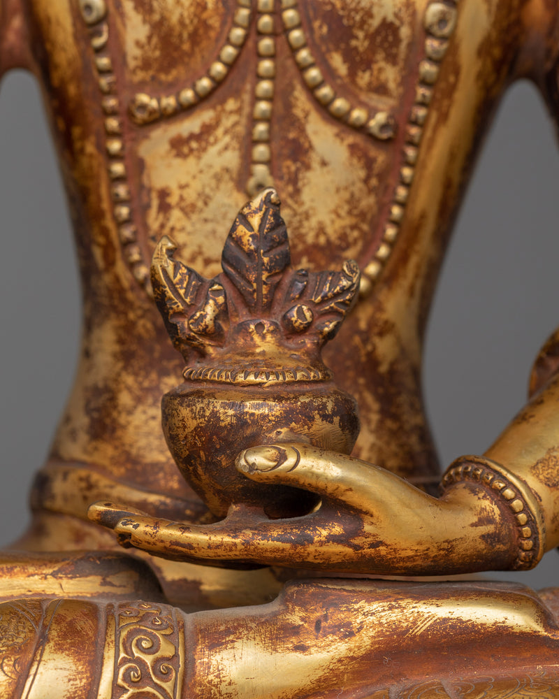 Skillfully handcrafted Statue of medicine Buddha | Buddha of Healing and Medicine