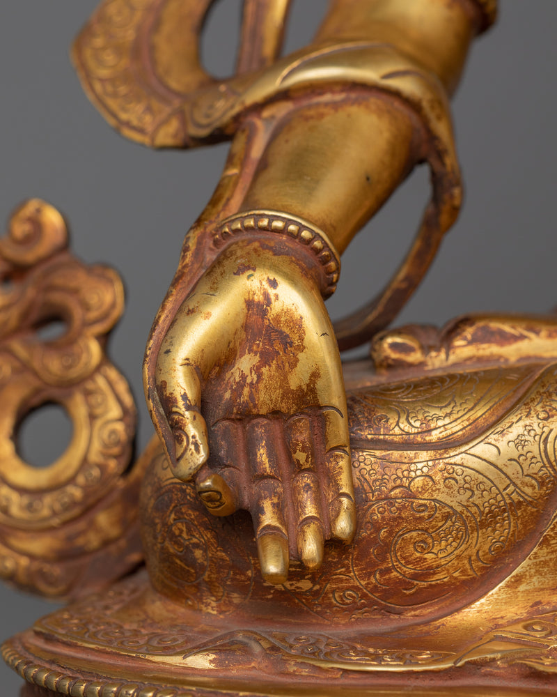 Skillfully handcrafted Statue of medicine Buddha | Buddha of Healing and Medicine