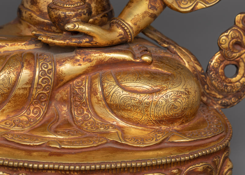 Skillfully handcrafted Statue of medicine Buddha | Buddha of Healing and Medicine
