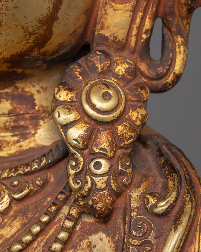 Skillfully handcrafted Statue of medicine Buddha | Buddha of Healing and Medicine