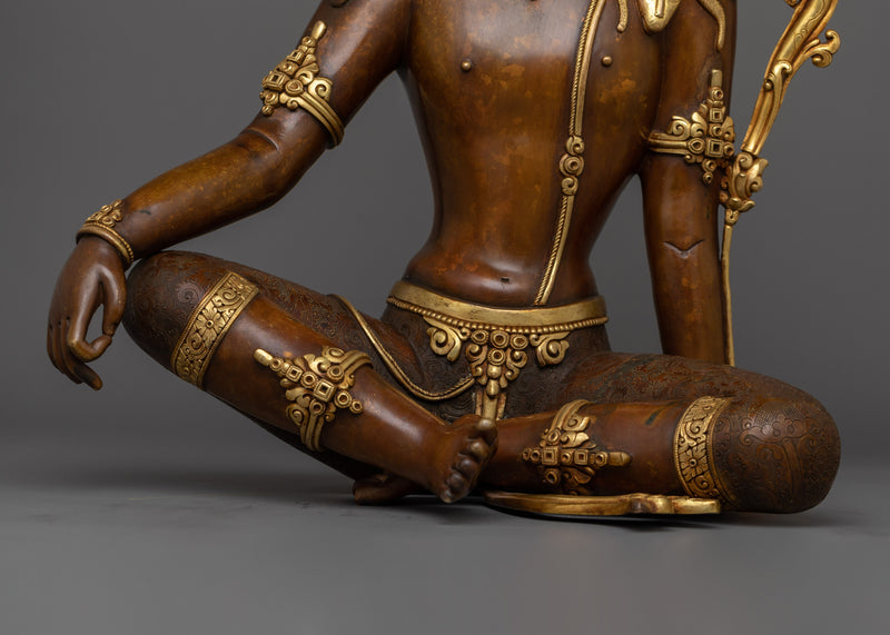 Lokeshwor Handmade Statue | Oxidized Copper Body