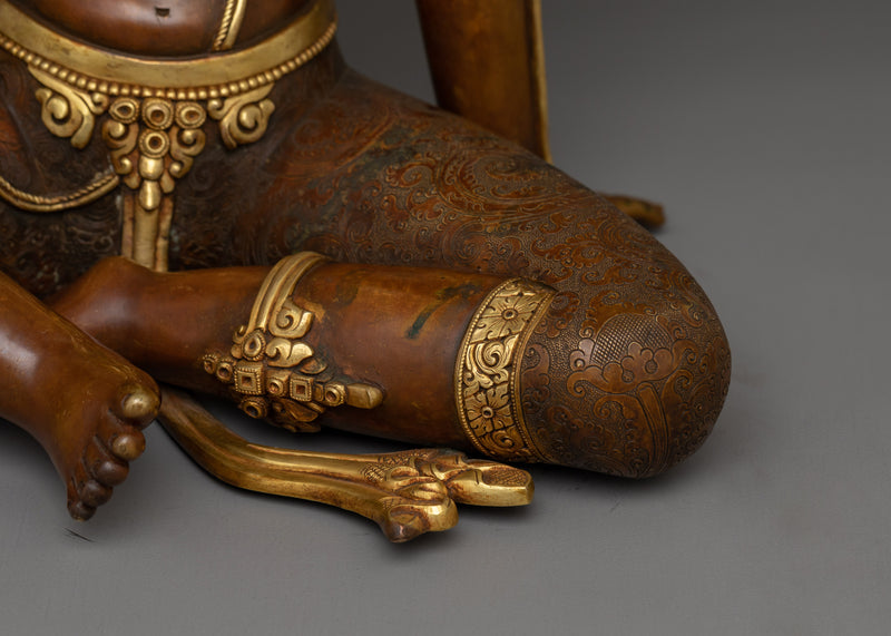 Lokeshwor Handmade Statue | Oxidized Copper Body