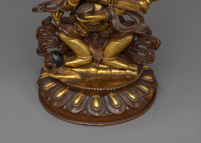 Himalayan sculpture of Shakya Mahakala | The Wrathful Protector of the Dharma