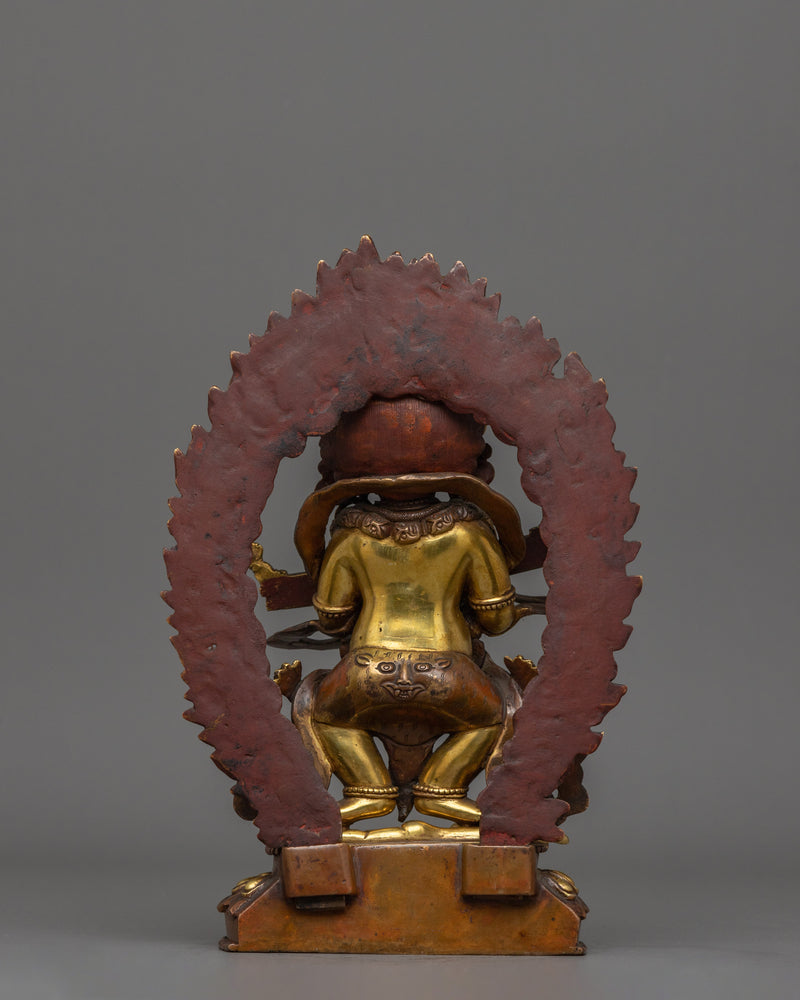 Himalayan sculpture of Shakya Mahakala | The Wrathful Protector of the Dharma