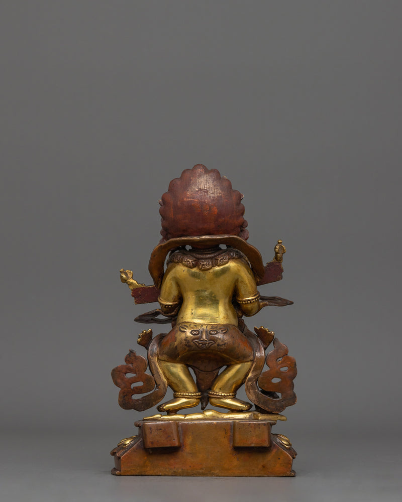 Himalayan sculpture of Shakya Mahakala | The Wrathful Protector of the Dharma