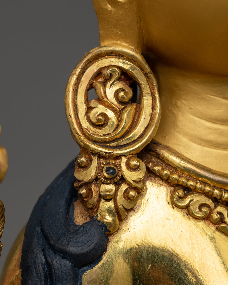 Himalayan Buddhist Artwork of Green Tara |  Meditation and Healing Statue