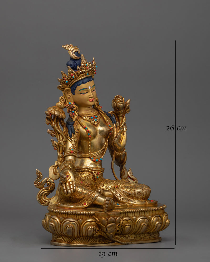handmade-figurine-of-green-tara