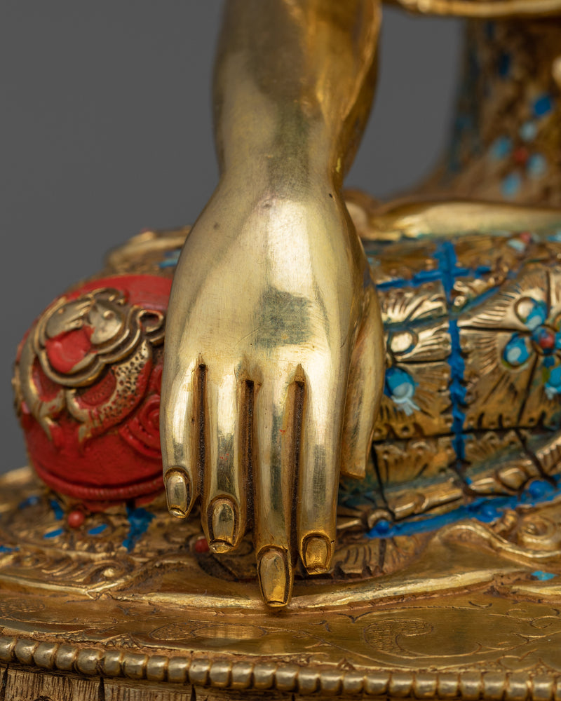 Tibetan Figurine of Shakyamuni Buddha | Embodying Peace and Wisdom