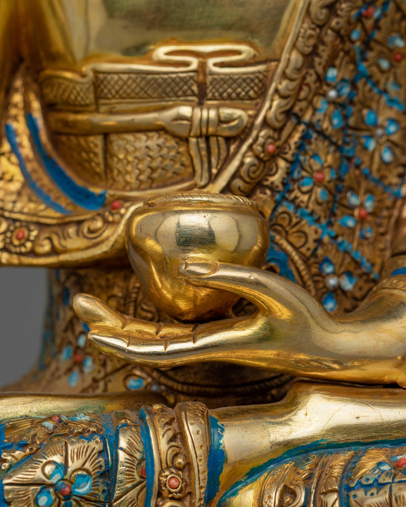 Tibetan Figurine of Shakyamuni Buddha | Embodying Peace and Wisdom