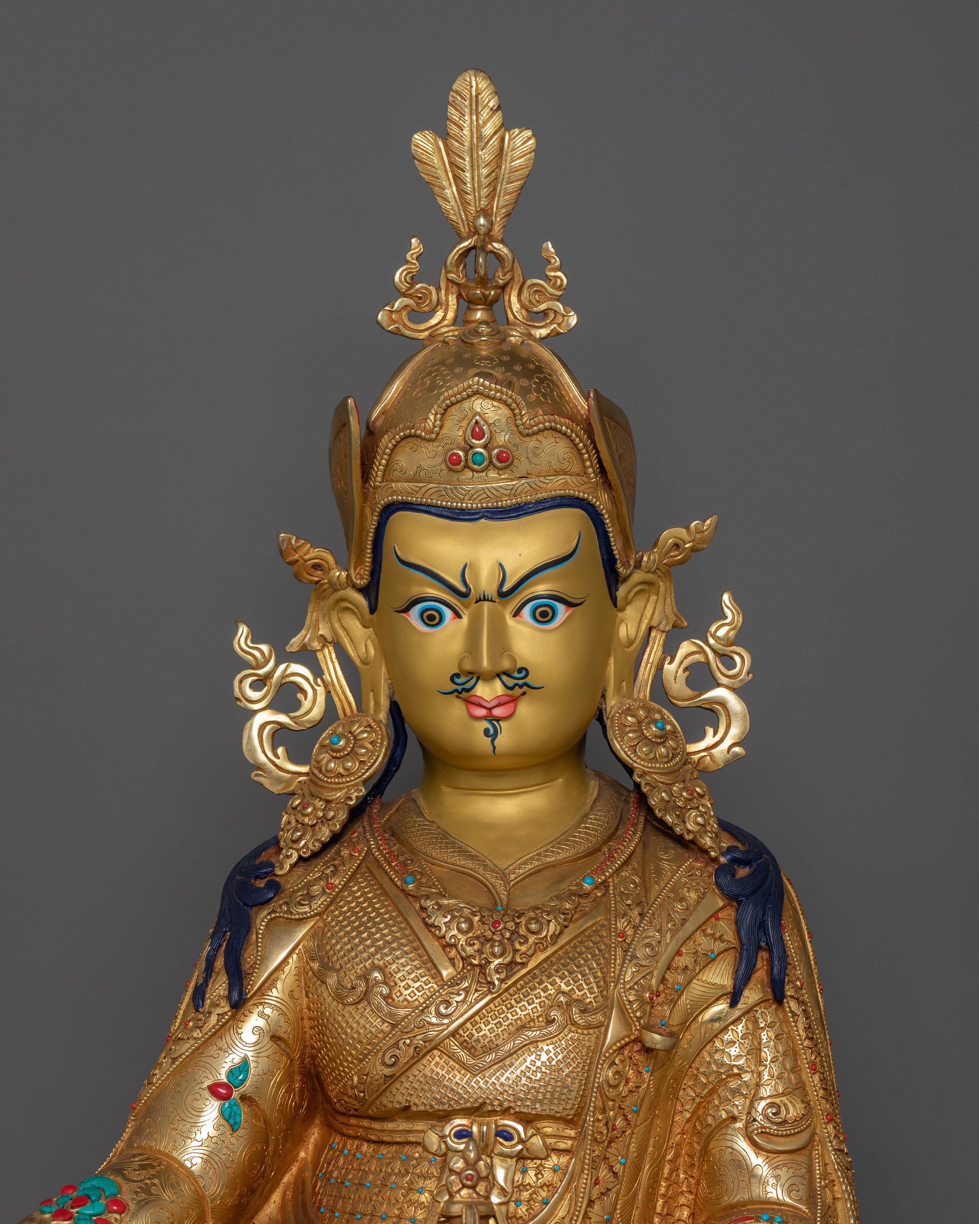 Handmade Figurine of Guru Rinpoche | The Precious Master of Wisdom