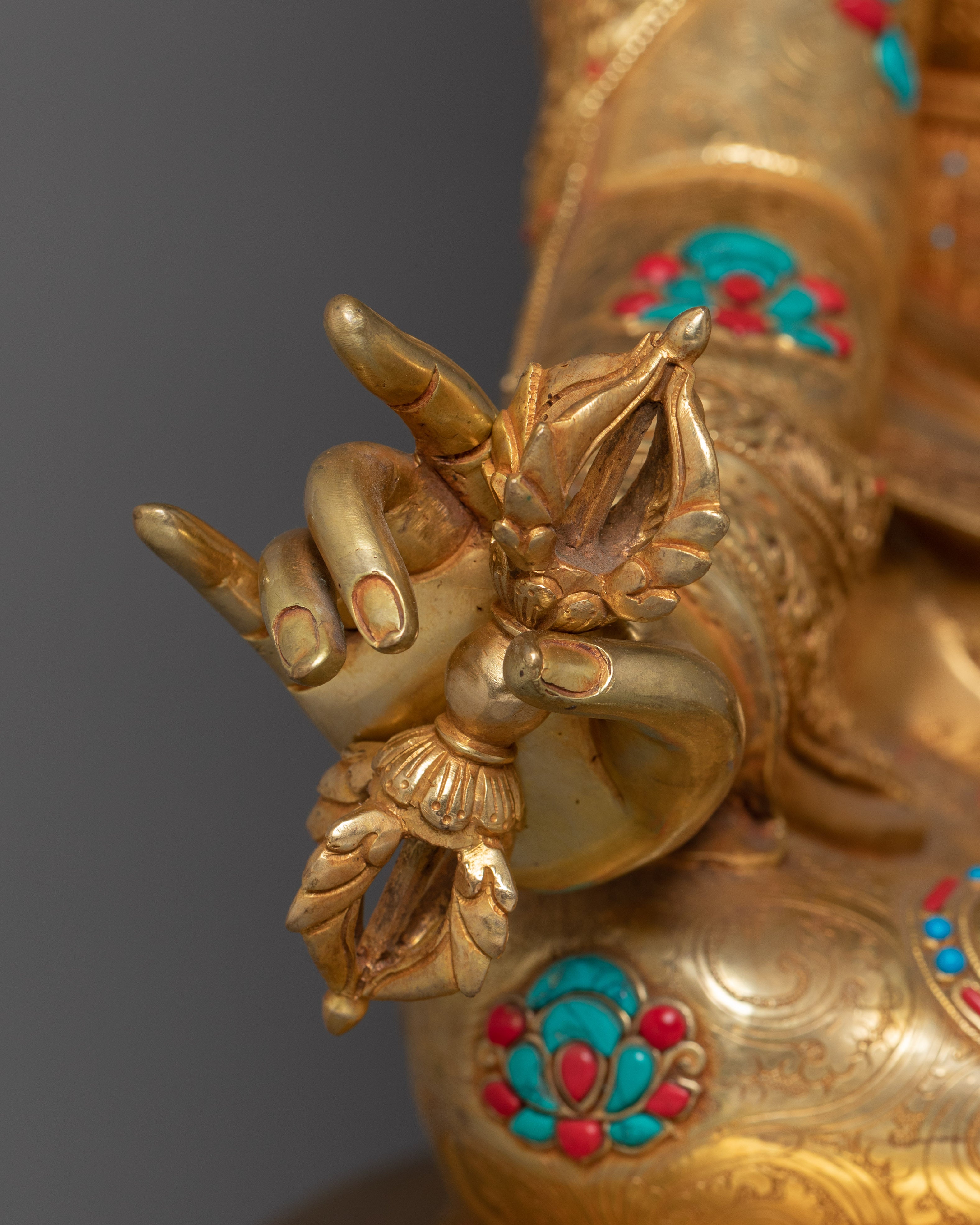 Handmade Figurine of Guru Rinpoche | The Precious Master of Wisdom