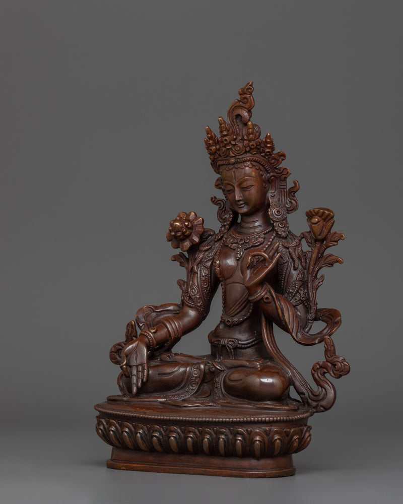 Divine Sculpture of White Tara | The Goddess of Compassion and Healing