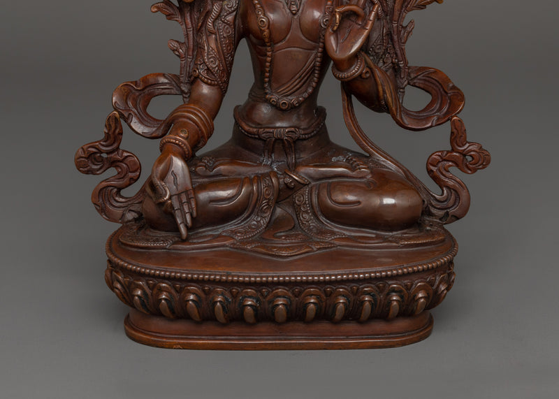Divine Sculpture of White Tara | The Goddess of Compassion and Healing