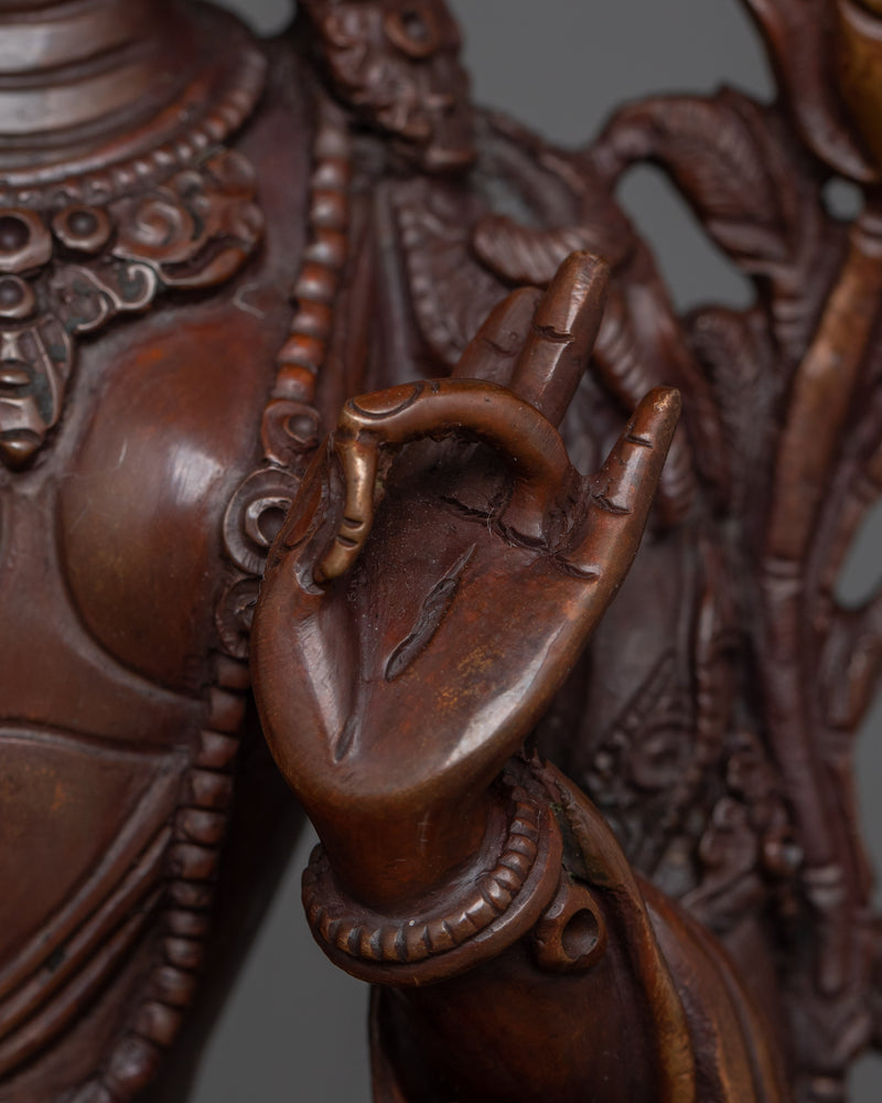Divine Sculpture of White Tara | The Goddess of Compassion and Healing