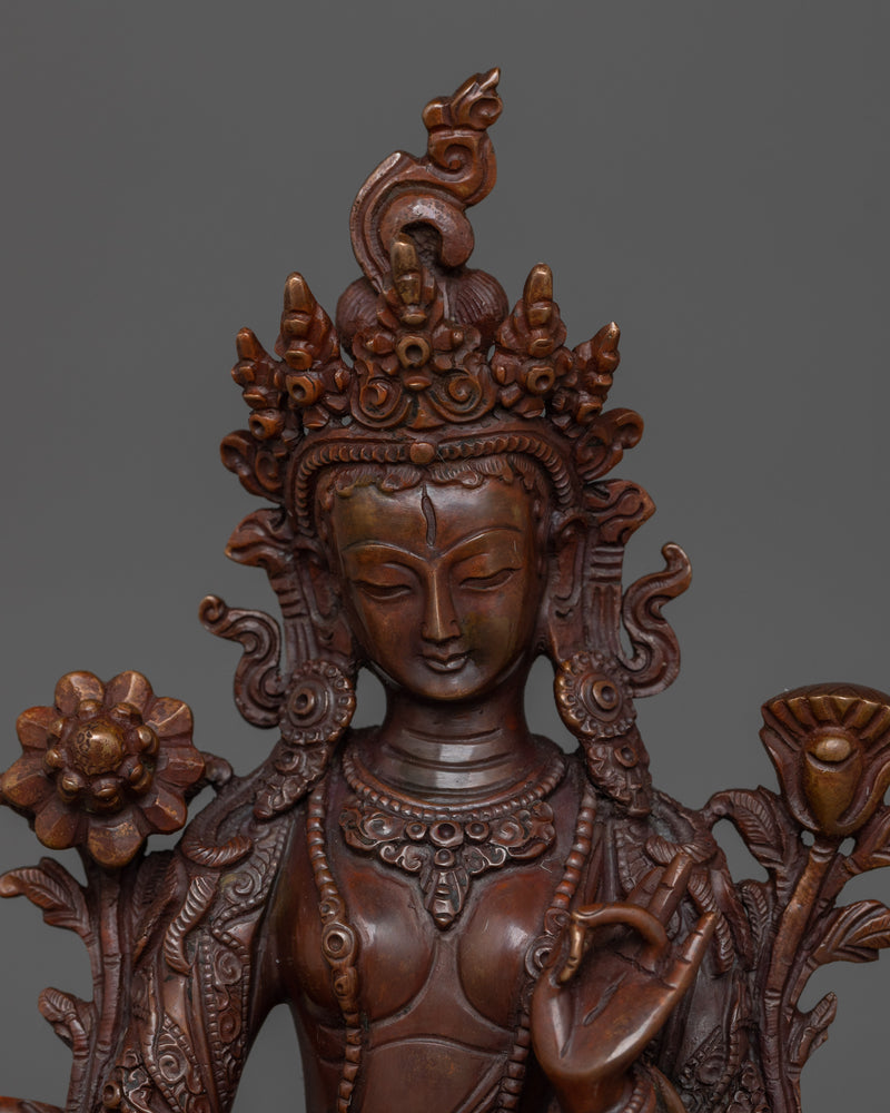 Divine Sculpture of White Tara | The Goddess of Compassion and Healing