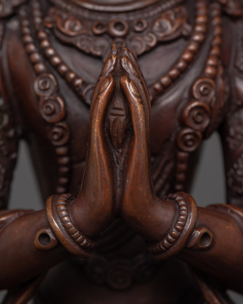 Traditional Figurine of Chenrezig | Embodiment of Infinite Compassion