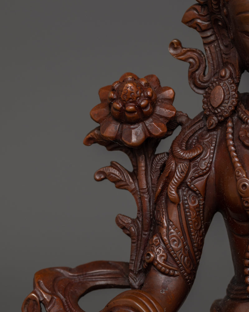 Traditional Figurine of Green Tara | Mother of Liberation