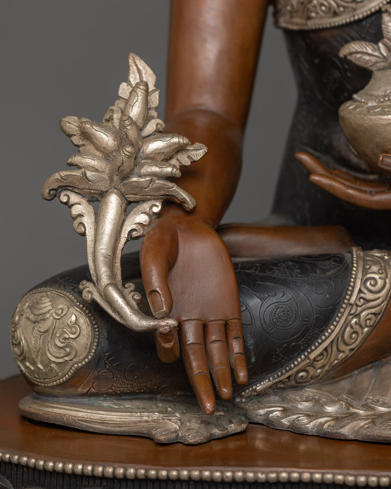 Himalayan Figurine of Medicine Buddha | The Healer of Body and Mind