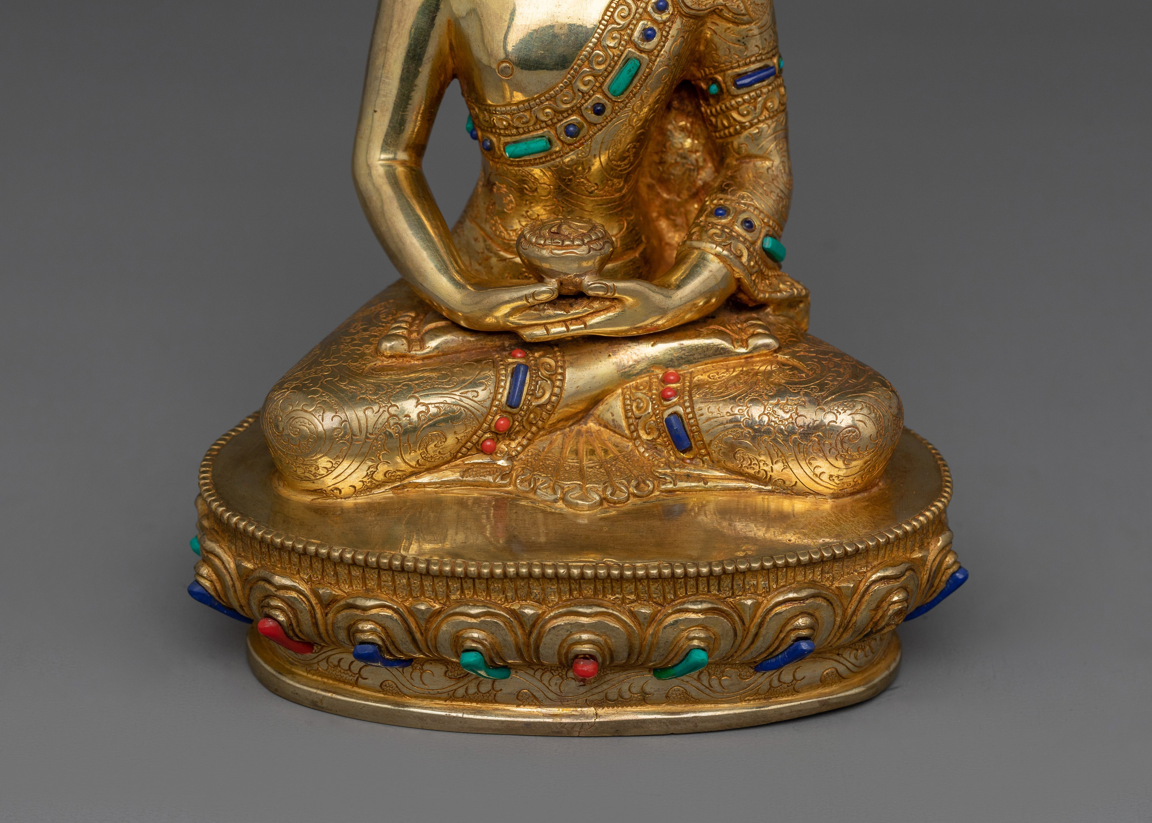 Handcrafted Sculpture of  Amitabha Buddha | The Buddha of Infinite Light