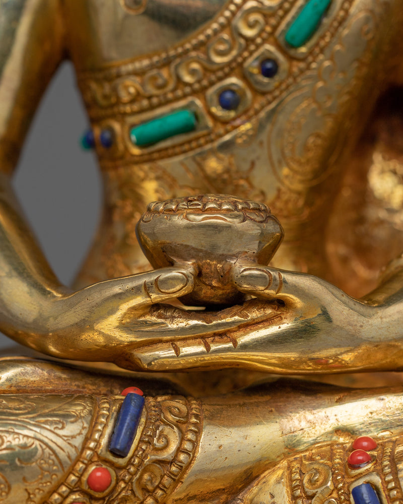 Handcrafted Sculpture of  Amitabha Buddha | The Buddha of Infinite Light
