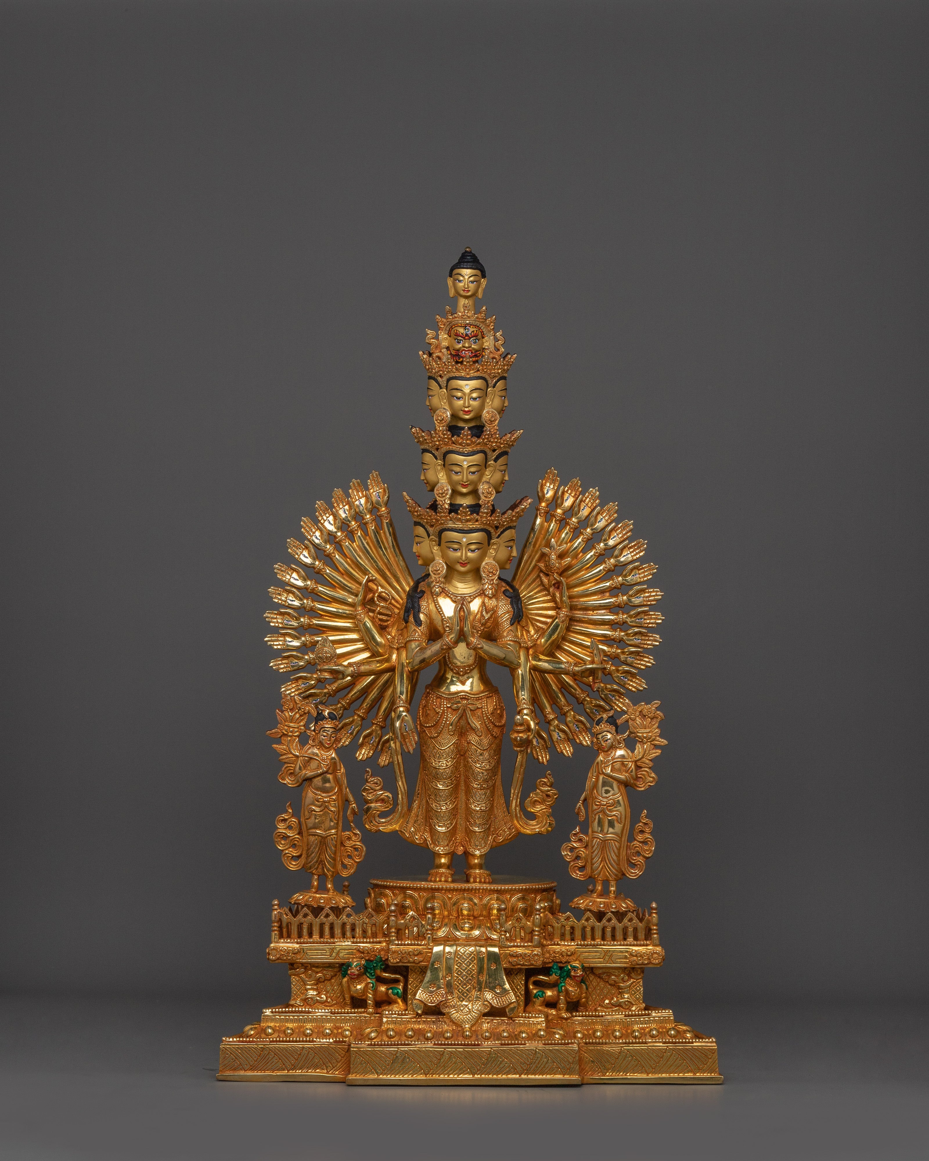 Handmade 1000 Armed Chenrezig Statue | Compassionate Vision Artwork