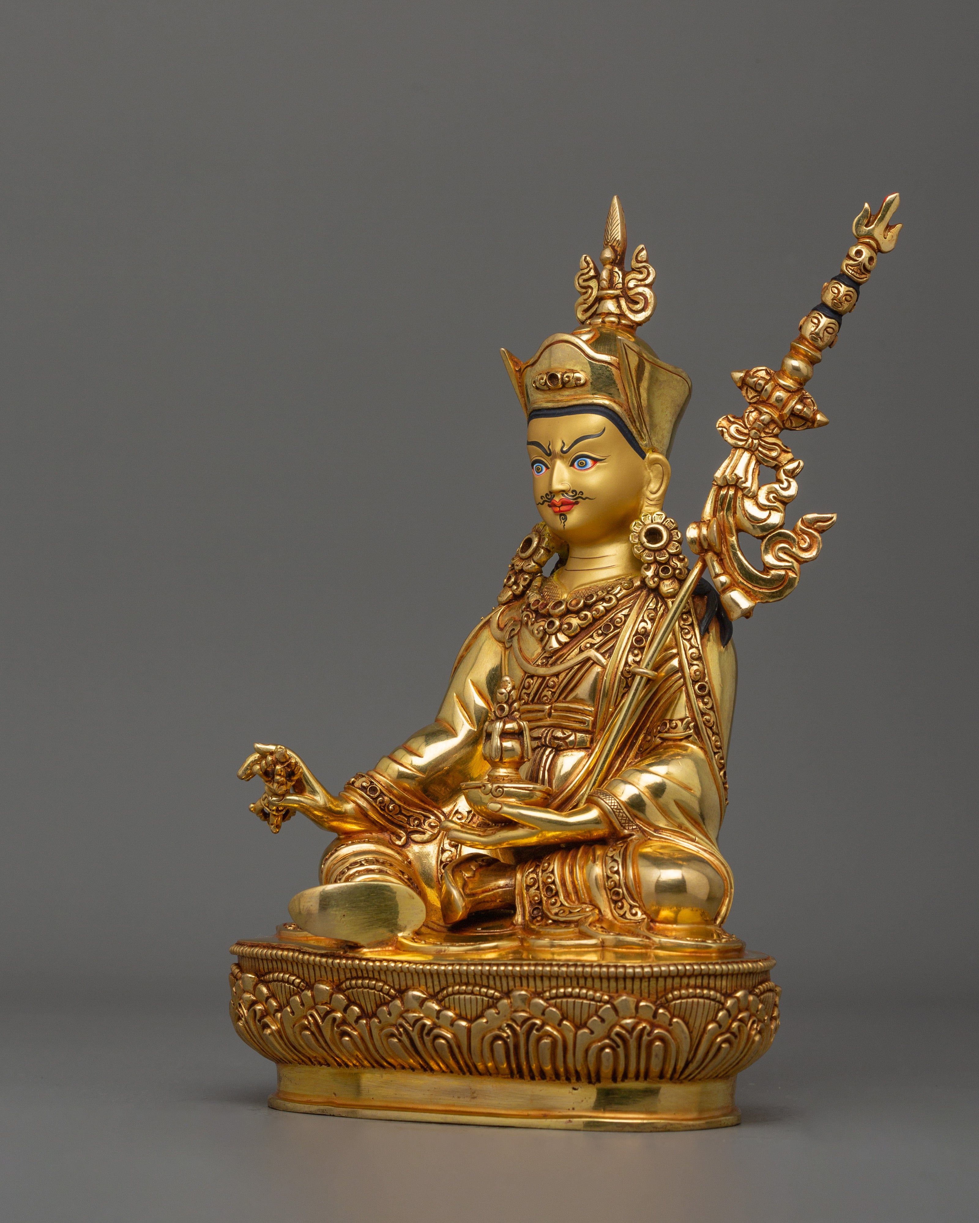 Handcrafted Figurine of Guru Rinpoche with consort | Union of Wisdom and Compassion