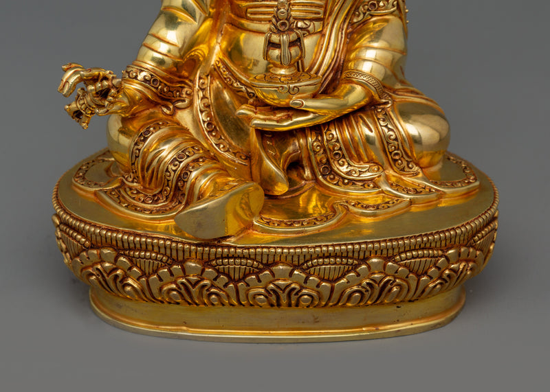 Handcrafted Figurine of Guru Rinpoche with consort | Union of Wisdom and Compassion