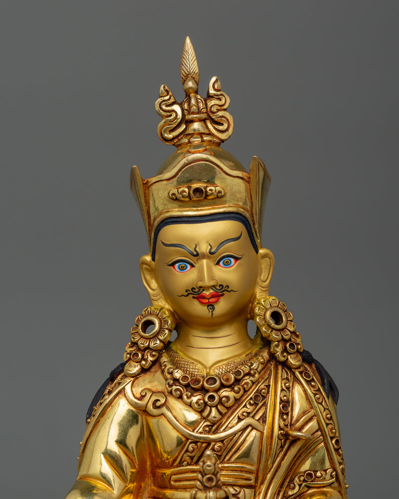 Handcrafted Figurine of Guru Rinpoche with consort | Union of Wisdom and Compassion