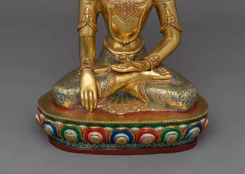 Himalayan Figurine of Crown Shakyamuni Buddha | Sage of the Shakya Clan