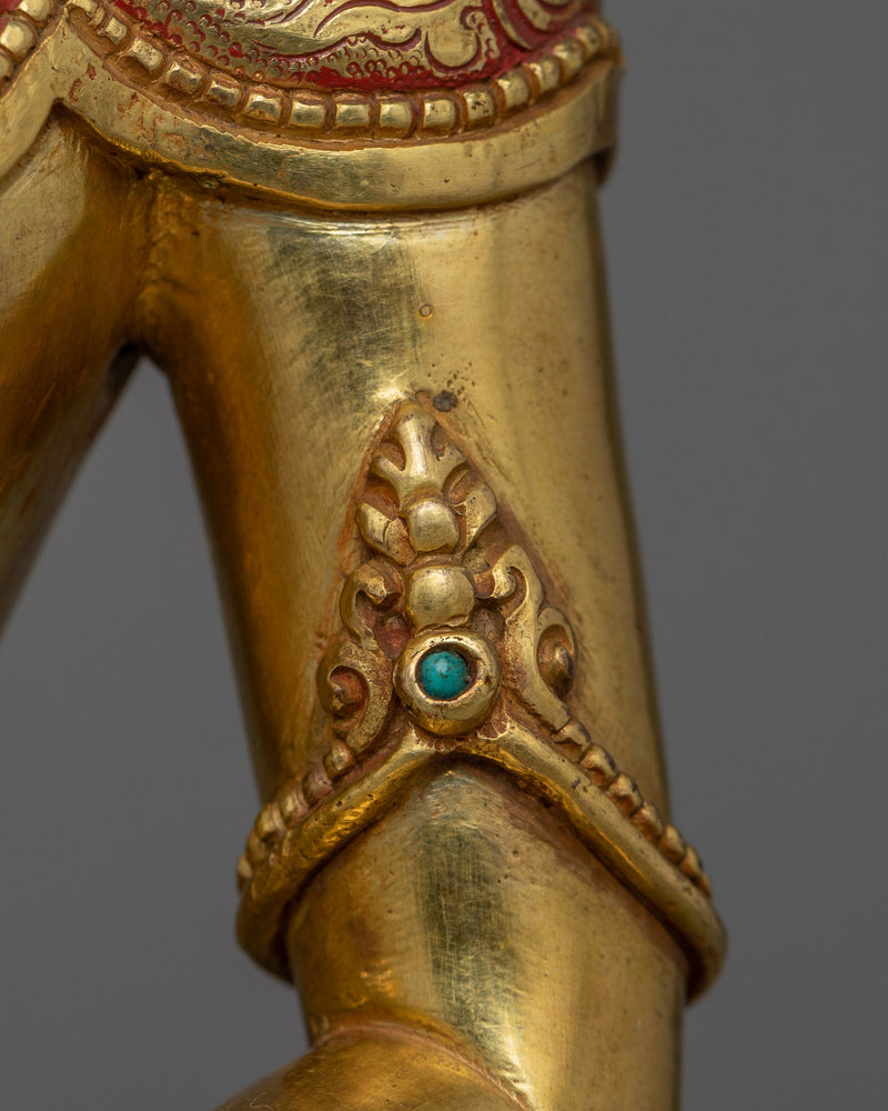 Himalayan Figurine of Crown Shakyamuni Buddha | Sage of the Shakya Clan