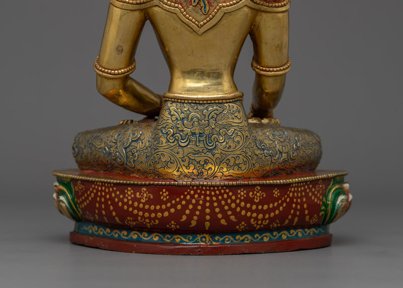 Himalayan Figurine of Crown Shakyamuni Buddha | Sage of the Shakya Clan