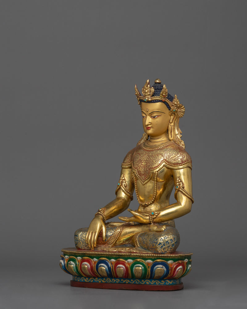 Himalayan Figurine of Crown Shakyamuni Buddha | Sage of the Shakya Clan