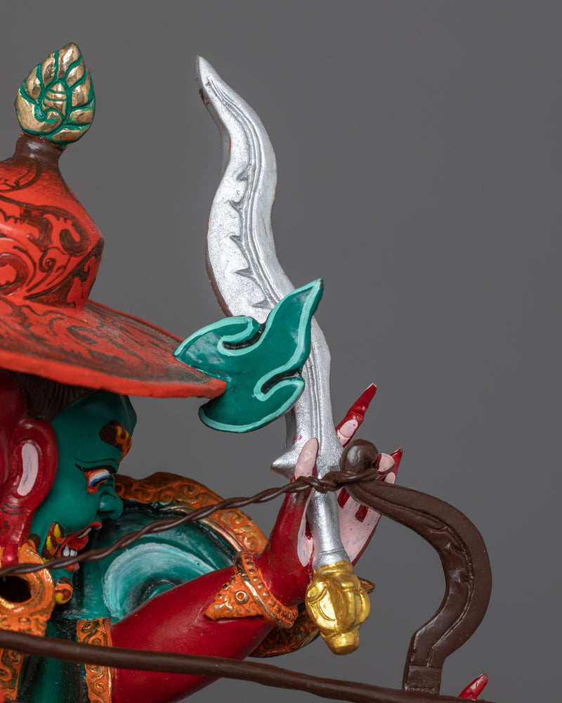 Himalayan Figurine of Dorjelegpa | Fierce Guardian of the Teachings