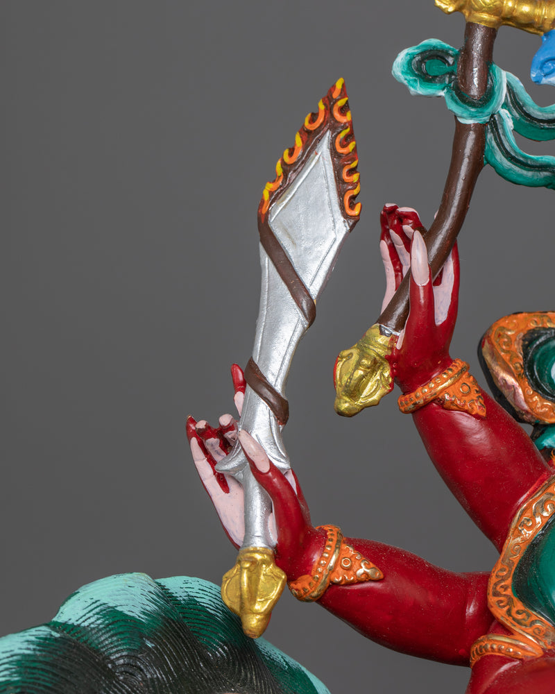 Himalayan Figurine of Dorjelegpa | Fierce Guardian of the Teachings