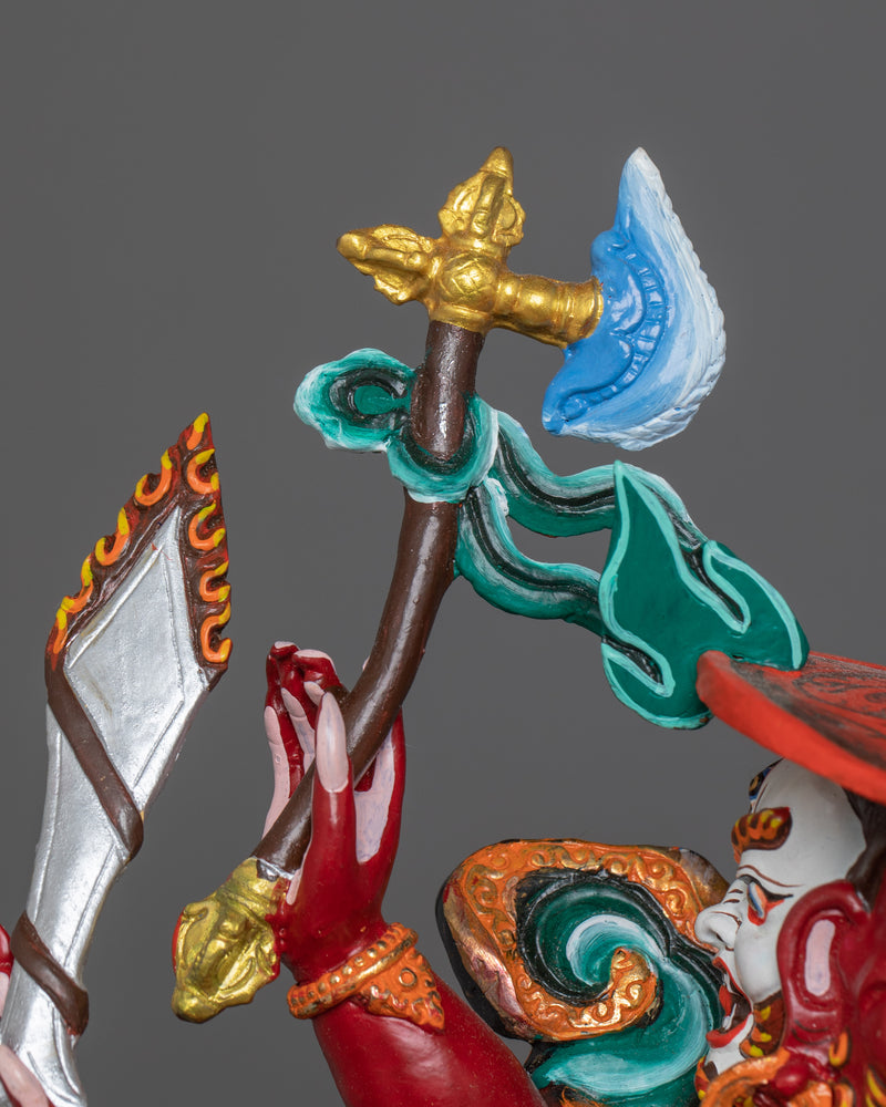 Himalayan Figurine of Dorjelegpa | Fierce Guardian of the Teachings