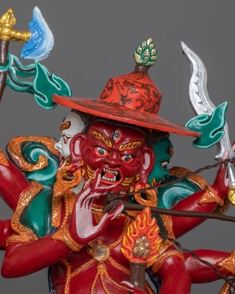 Himalayan Figurine of Dorjelegpa | Fierce Guardian of the Teachings