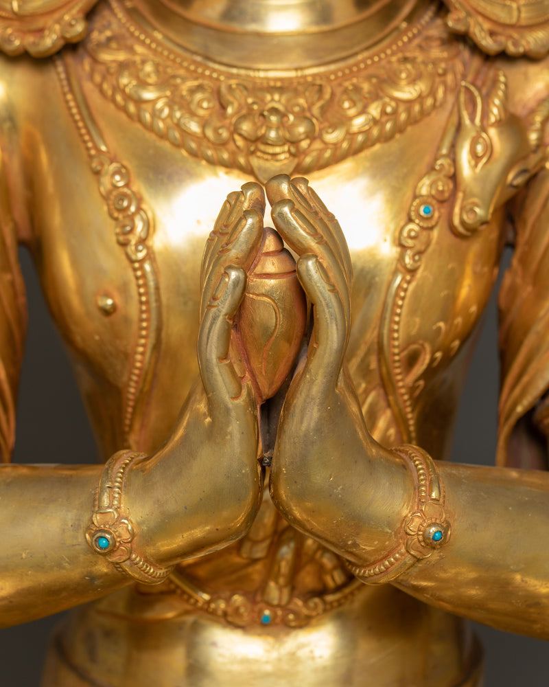 Handcrafted Figurine of Chenrezig | The Bodhisattva of Compassion